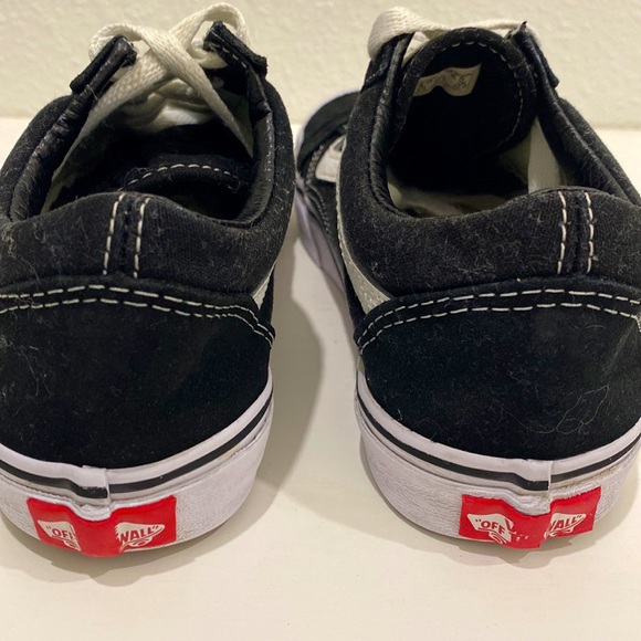 Vans Youth Old Skool Black/White Skate Shoes Suede |Size 4 Youth or 5.5 Women - Picture 4 of 9